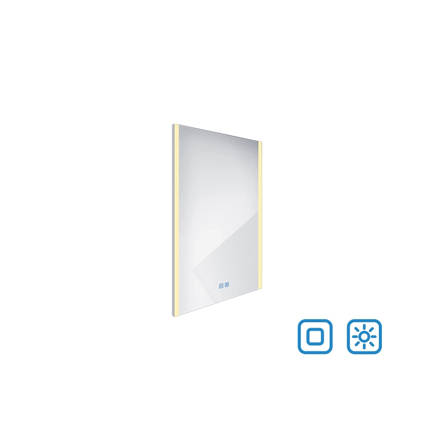 NIMCO ZP 11001VX - LED Aptumšojams vannas istabas spogulis ar fona apgaismojumu LED/21W/230V 3000-6500K 70x50 cm IP44