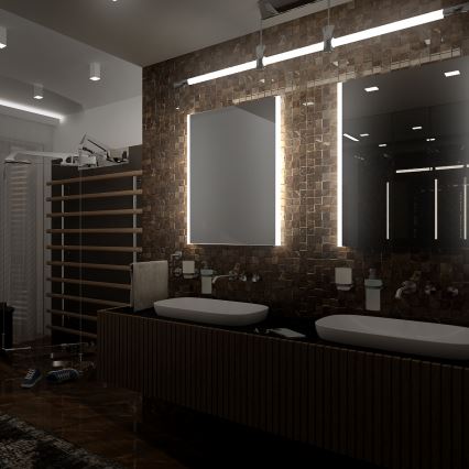 NIMCO ZP 11002 - LED Vannas istabas spogulis ar fona gaismu LED/24W/230V 6500K 80x60 cm IP44