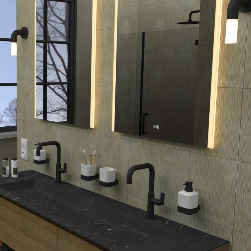 NIMCO ZP 11002VX - LED vannas istabas spogulis ar aizmugurējo apgaismojumu un regulējamu spilgtumu LED/24W/230V 3000-6500K 80x60 cm IP44