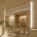 NIMCO ZP 11003VX - LED spogulis vannas istabai ar regulējamu spilgtumu un aizmugurējo apgaismojumu LED/21W/230V 3000-6500K 70x80 cm IP44