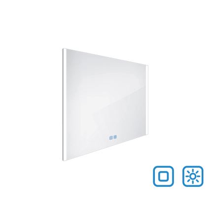 NIMCO ZP 11003VX - LED Aptumšojams vannas istabas spogulis ar fona apgaismojumu LED/21W/230V 3000-6500K 70x80 cm IP44
