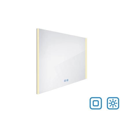 NIMCO ZP 11003VX - LED spogulis vannas istabai ar regulējamu spilgtumu un aizmugurējo apgaismojumu LED/21W/230V 3000-6500K 70x80 cm IP44