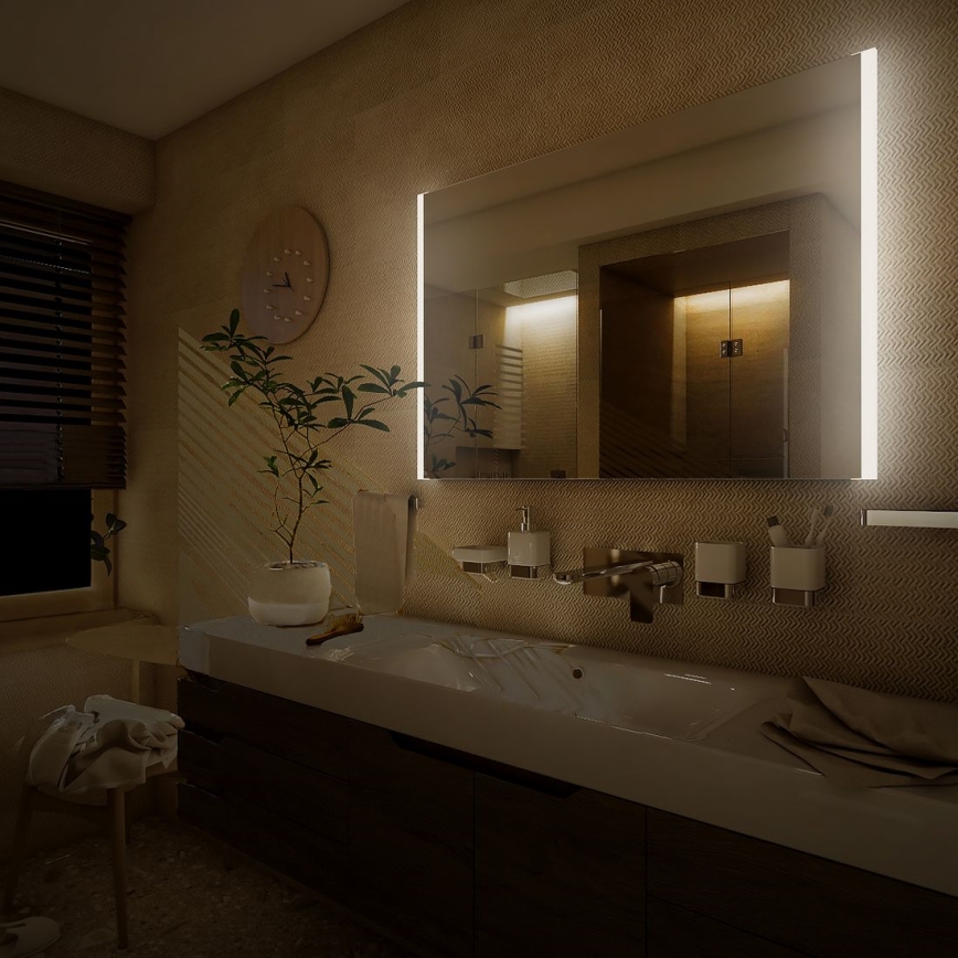 NIMCO ZP 11019 - LED Vannas istabas spogulis ar fona gaismu LED/21W/230V 6500K 70x90 cm IP44