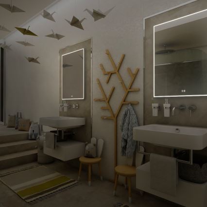 NIMCO ZP 13001VX - LED Aptumšojams vannas istabas spogulis ar fona apgaismojumu LED/35W/230V 3000-6500K 70x50 cm IP44