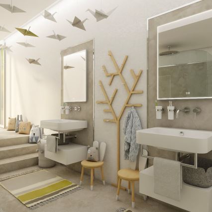 NIMCO ZP 13002VX - Regulējams LED vannas istabas spogulis ar apgaismojumu LED/41W/230V 3000-6500K 80x60 cm IP44