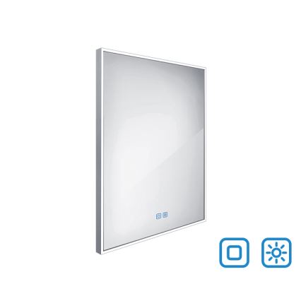 NIMCO ZP 13002VX - LED Aptumšojams vannas istabas spogulis ar fona apgaismojumu LED/41W/230V 3000-6500K 80x60 cm IP44
