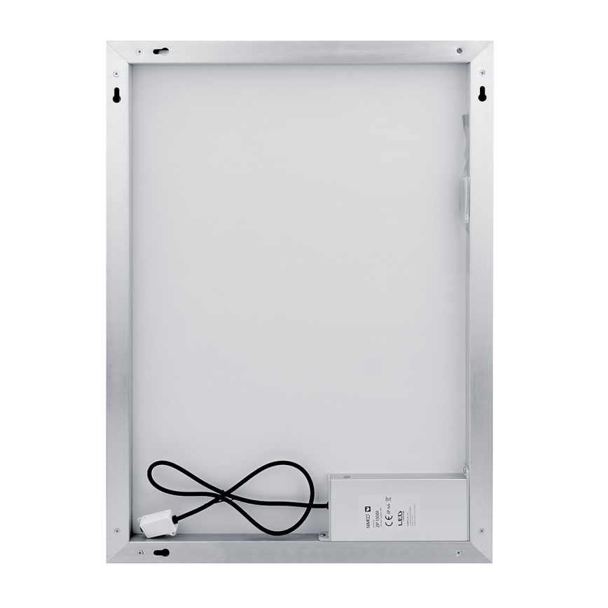 NIMCO ZP 13002VX - LED Aptumšojams vannas istabas spogulis ar fona apgaismojumu LED/41W/230V 3000-6500K 80x60 cm IP44