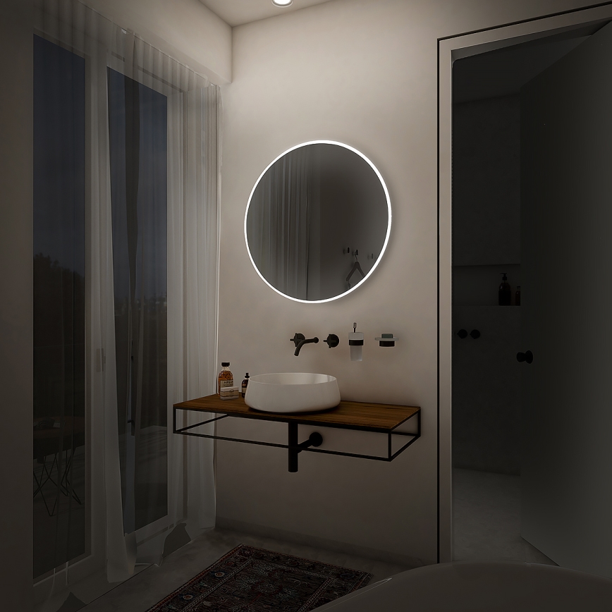 NIMCO ZP 26000R - LED Vannas istabas spogulis ar fona gaismu LED/26W/230V 6500K d. 60 cm IP44