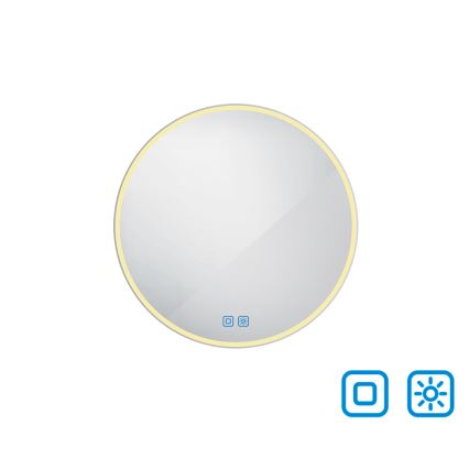 NIMCO ZP 26000RVX - LED Aptumšojams vannas istabas spogulis ar fona apgaismojumu LED/26W/230V 3000-6500K d. 60 cm IP44