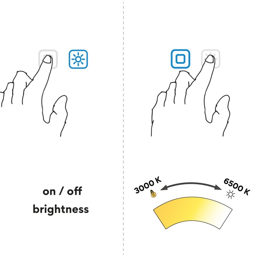 NIMCO ZPC 28000RVX-90 - LED ar regulējamu spilgtumu vannas istabas aizmugurēji apgaismots spogulis LED/26W/230V 3000-6500K Ø 60 cm matēts melns IP44