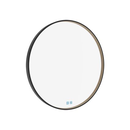 NIMCO ZPC 31000RVX-90 - LED Aptumšojams vannas istabas spogulis ar fona apgaismojumu LED/20W/230V 3000-6500K d. 60 cm matēts melna IP44