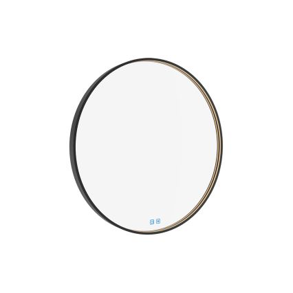 NIMCO ZPC 31001RVX-90 - LED Aptumšojams vannas istabas spogulis ar fona apgaismojumu LED/22W/230V 3000-6500K d. 70 cm matēts melna IP44