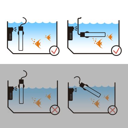 Nobleza - Akvārija sildītājs 50W no nerūsējošā tērauda