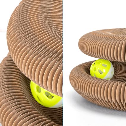 Nobleza - Kaķu skrāpējamais statīvs 3 vienā, brūns