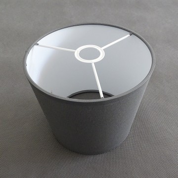 Nomaiņas abažūrs lustrai PICO E14, Ø 18 cm, pelēks