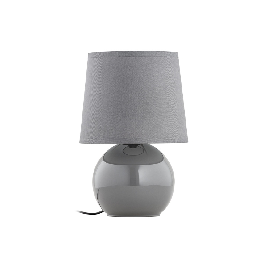 Nomaiņas abažūrs lustrai PICO E14, Ø 18 cm, pelēks