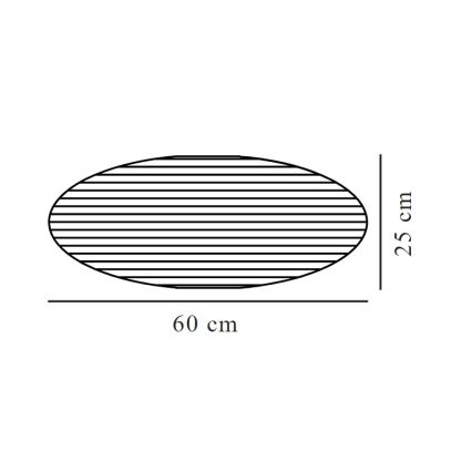 Nordlux - Lustras abažūrs VILLO E27 d. 60 cm balta