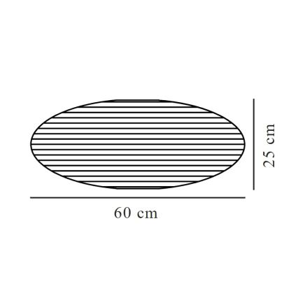 Nordlux - Lustras abažūrs VILLO E27 d. 60 cm brūna
