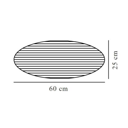 Nordlux - Lustras abažūrs VILLO E27 d. 60 cm pelēka