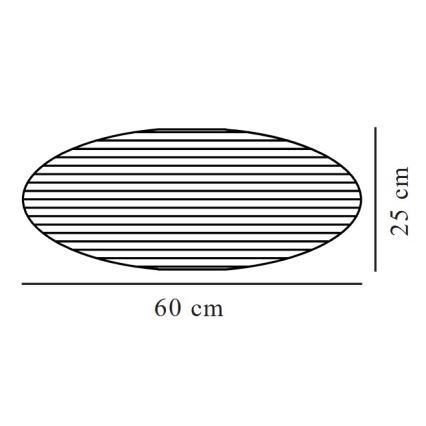 Nordlux - Lustras abažūrs VILLO E27 d. 60 cm zila