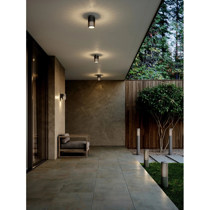Nordlux - Āra griestu lampa ALUDRA 1xE27/15W/230V antracīta
