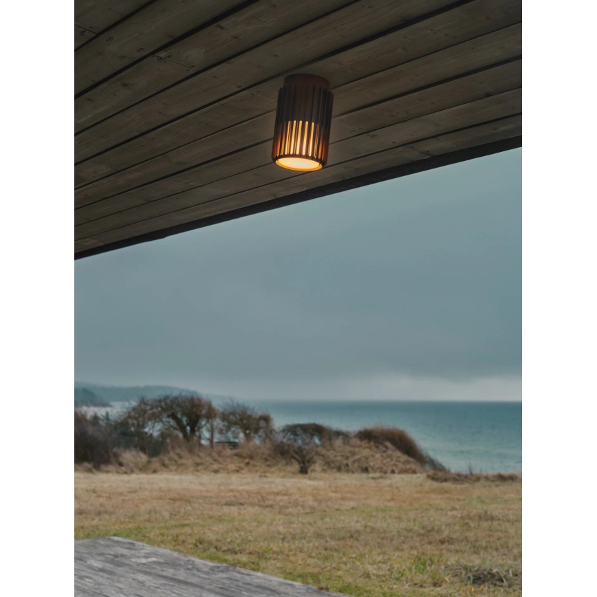 Nordlux - Āra griestu lampa ALUDRA 1xE27/15W/230V brūna