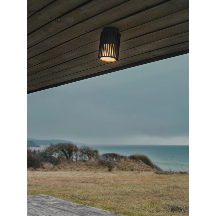 Nordlux - Āra griestu lampa ALUDRA 1xE27/15W/230V melna