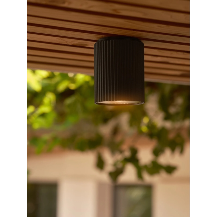 Nordlux - Āra griestu lampa KYKLOP 1xGU10/15W/230V IP54 melna