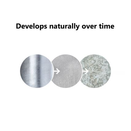 Nordlux - Āra lampa AGGER 1xE27/60W/230V IP54 sudraba 83 cm