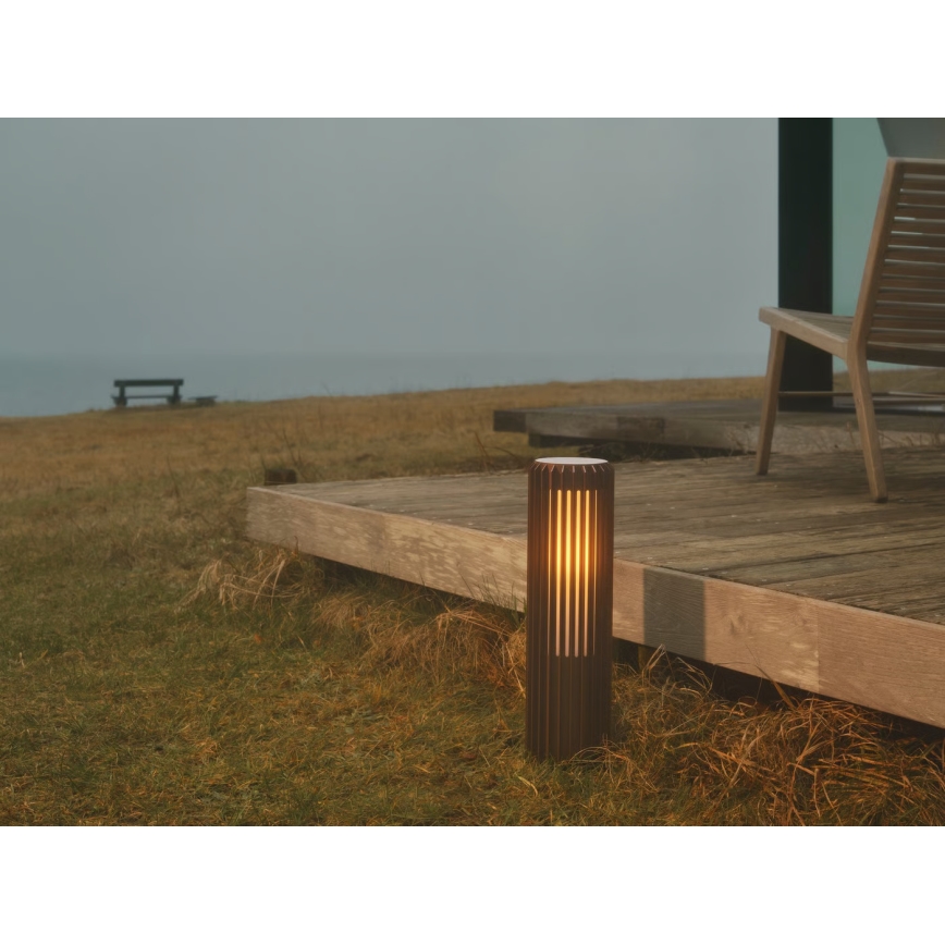 Nordlux - Āra lampa ALUDRA 1xE27/15W/230V IP44 brūna 45,4 cm