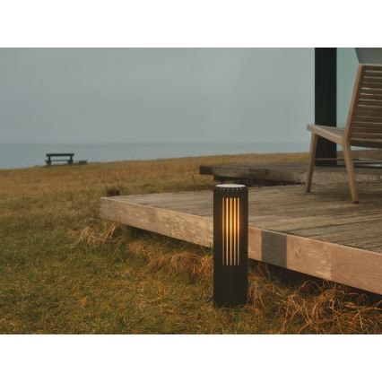 Nordlux - Āra lampa ALUDRA 1xE27/15W/230V IP44 melna 45,4 cm