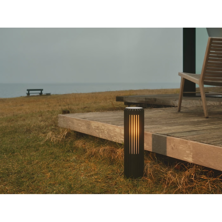 Nordlux - Āra lampa ALUDRA 1xE27/15W/230V IP44 melna 45,4 cm