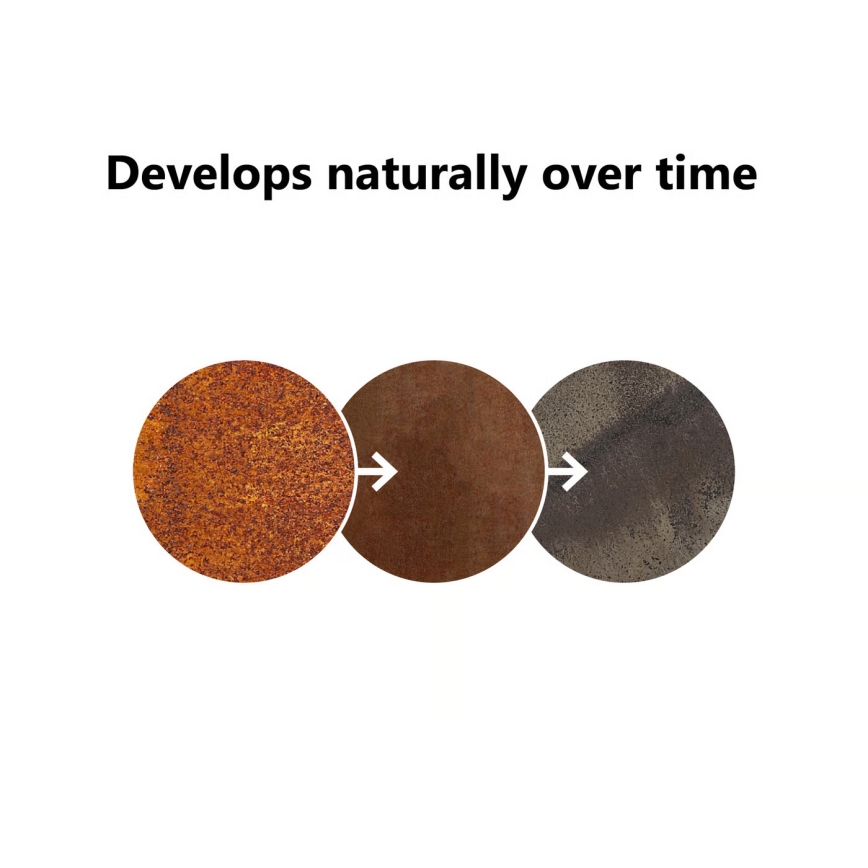 Nordlux - Āra lampa HELIX 1xGU10/8W/230V IP44 rūsas krāsā 80 cm