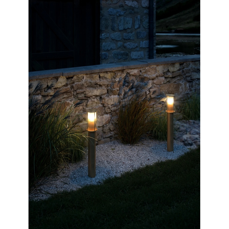 Nordlux - Āra lampa LINTON 1xE27/15W/230V IP54 misiņš