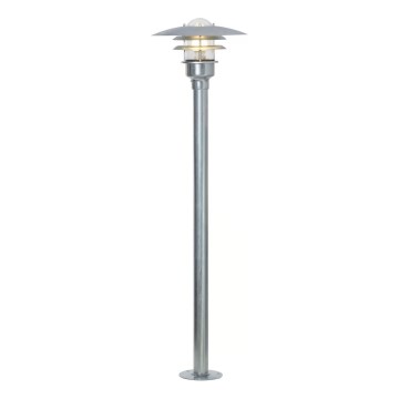 Nordlux - Āra lampa LONSTRUP 1xE27/60W/230V IP44 matēts hroms 116 cm