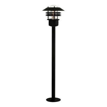 Nordlux - Āra lampa VEJERS 1xE27/60W/230V IP54 melna 92 cm