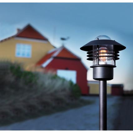 Nordlux - Āra lampa VEJERS 1xE27/60W/230V IP54 melna