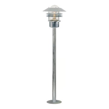 Nordlux - Āra lampa VEJERS 1xE27/60W/230V IP54 sudraba 92 cm