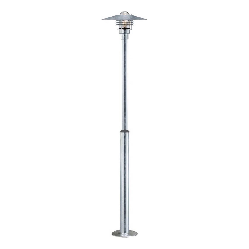 Nordlux - Āra lampa VEJERS 1xE27/60W/230V IP54 sudraba
