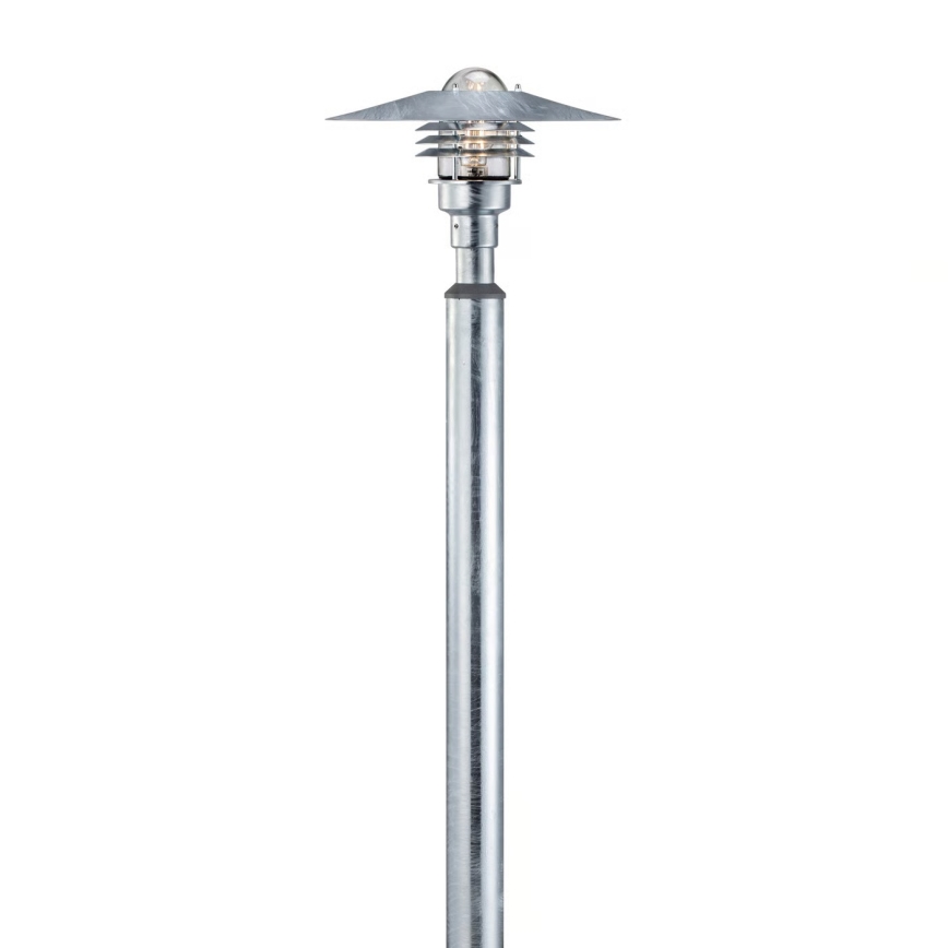 Nordlux - Āra lampa VEJERS 1xE27/60W/230V IP54 sudraba