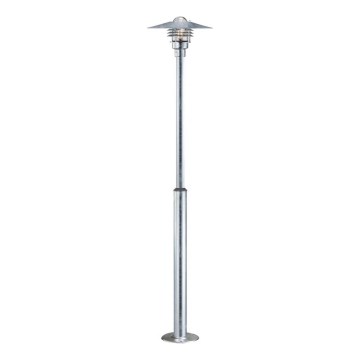 Nordlux - Āra lampa VEJERS 1xE27/60W/230V IP54 sudraba krāsā 130 cm
