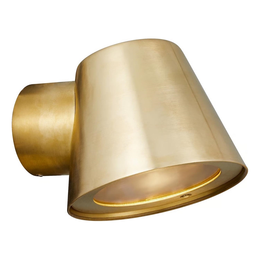Nordlux - Āra sienas gaismeklis ALERIA 1xGU10/35W/230V IP44 misiņš