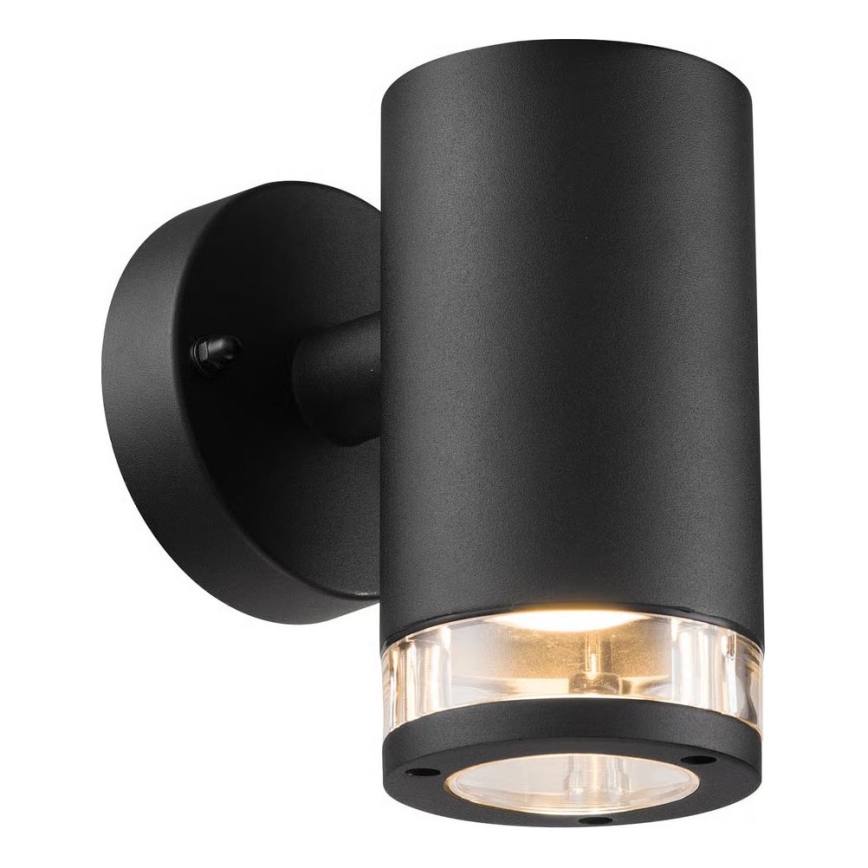 Nordlux - Āra sienas gaismeklis BIRK 1xGU10/28W/230V IP44 melns