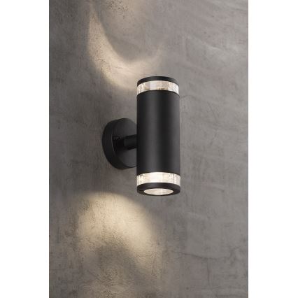 Nordlux - Āra sienas gaismeklis BIRK 2xGU10/28W/230V IP44