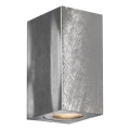 Nordlux - Āra sienas gaismeklis CANTO 2xGU10/28W/230V IP44 sudraba