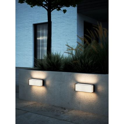 Nordlux - Āra sienas gaismeklis FLUCTUS 2xE27/15W/230V IP44