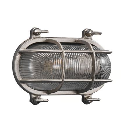 Nordlux - Āra sienas gaismeklis HELFORD 1xE27/12,5W/230V IP64 pelēks