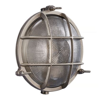 Nordlux - Āra sienas gaismeklis POLPERRO 1xE27/12,5W/230V IP64 pelēks