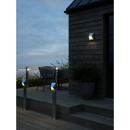 Nordlux - Āra sienas gaismeklis PONTIO 1xGU10/25W/230V IP54 sudraba
