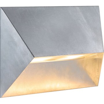 Nordlux - Āra sienas gaismeklis PONTIO 2xGU10/25W/230V IP54 sudraba krāsā